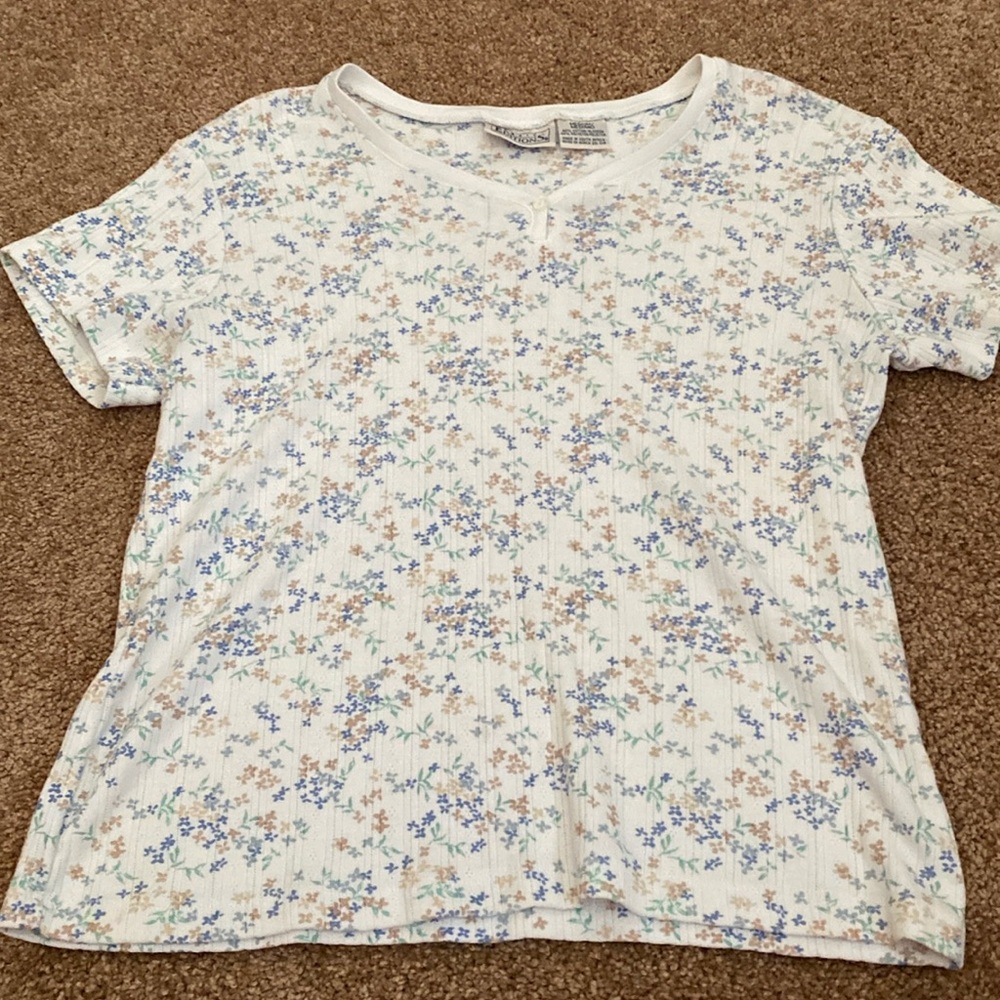 Flower pj short sleeve